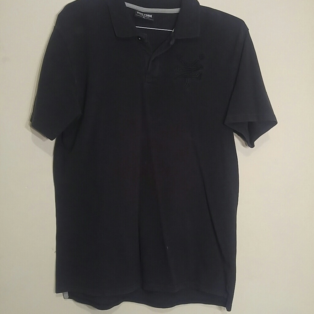 Short Sleeve Black Polo